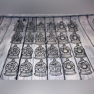 Winter Themed Plastic Craft Sun Catchers 24 ct.